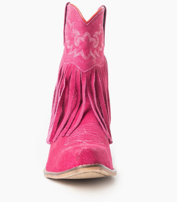 Rodeo Ride Frine Pink Ankle Boots