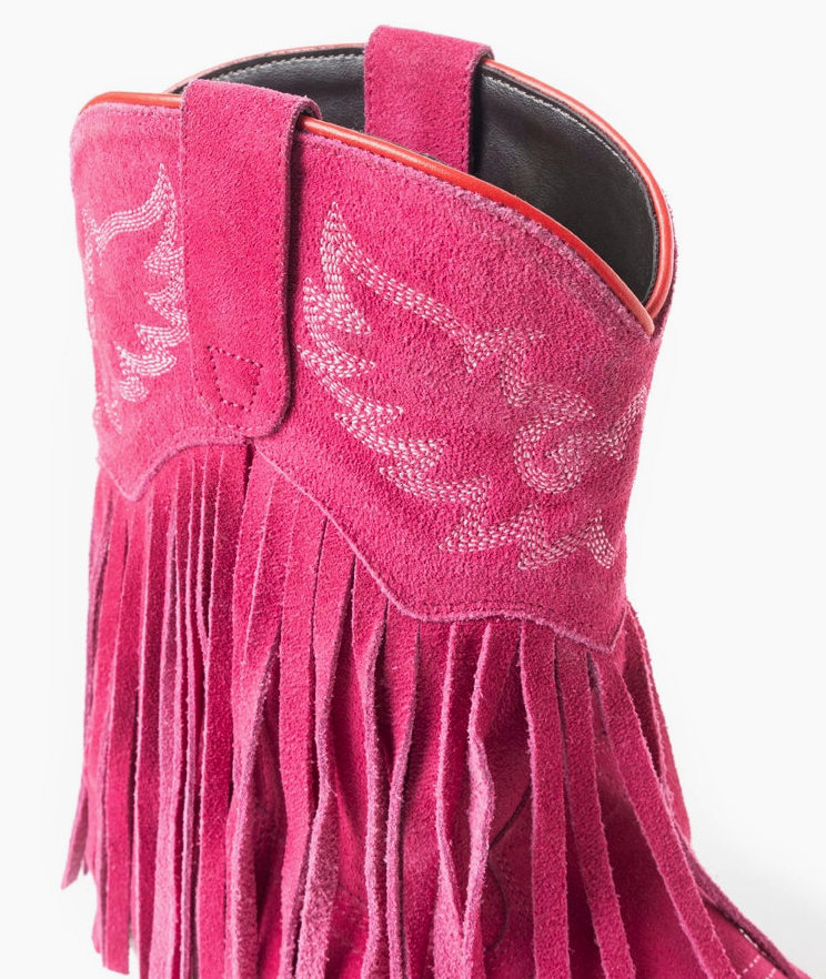 Rodeo Ride Frine Pink Ankle Boots