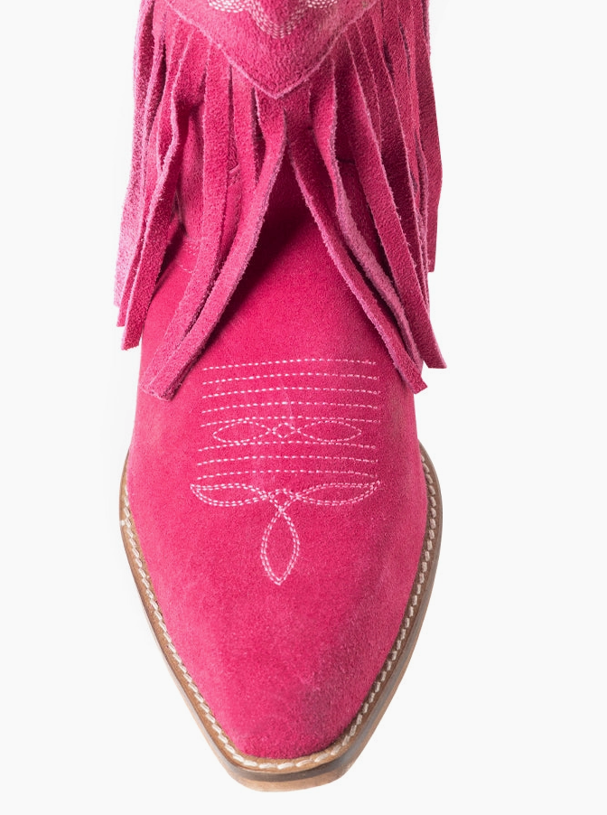 Rodeo Ride Frine Pink Ankle Boots