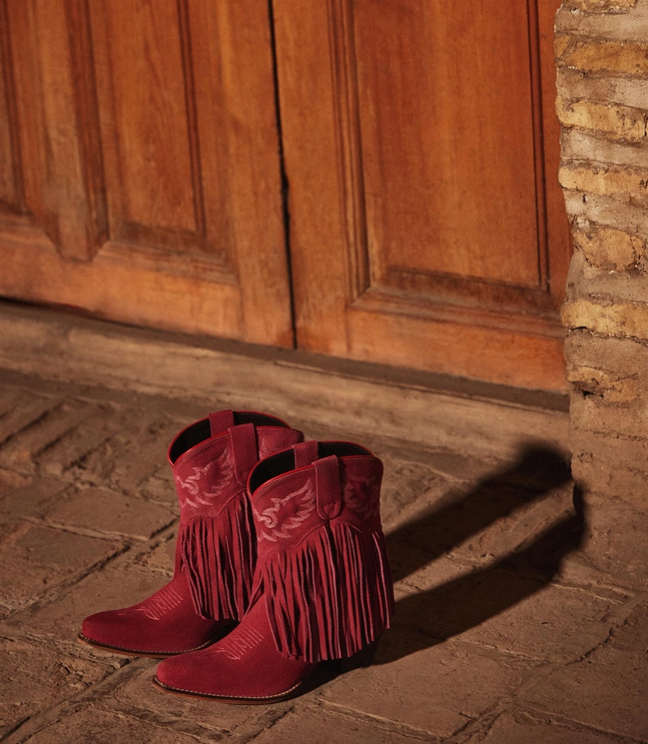 Rodeo Ride Frine Pink Ankle Boots