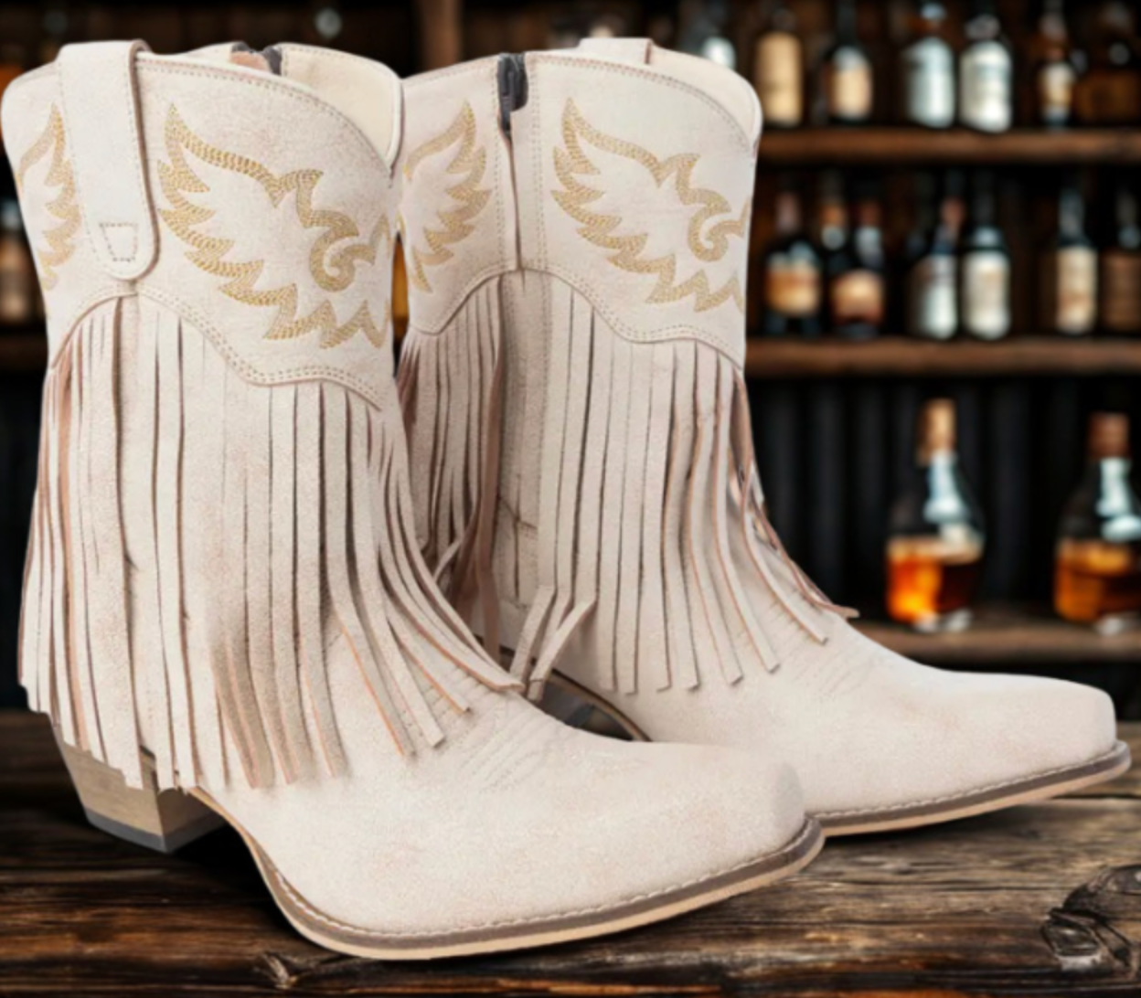 Desert Angel Fringe Ankle Boots